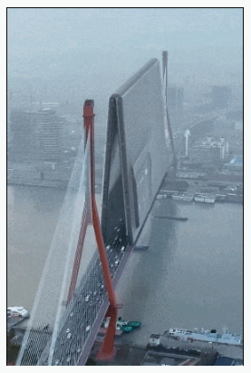 上海杨浦大桥掀起奇幻风潮！这一不可思议的景象引发轰动